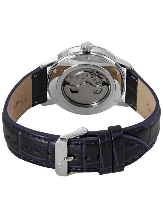 NWT Orient Automatic Blue Dial Blue Leather Men\'s Watch